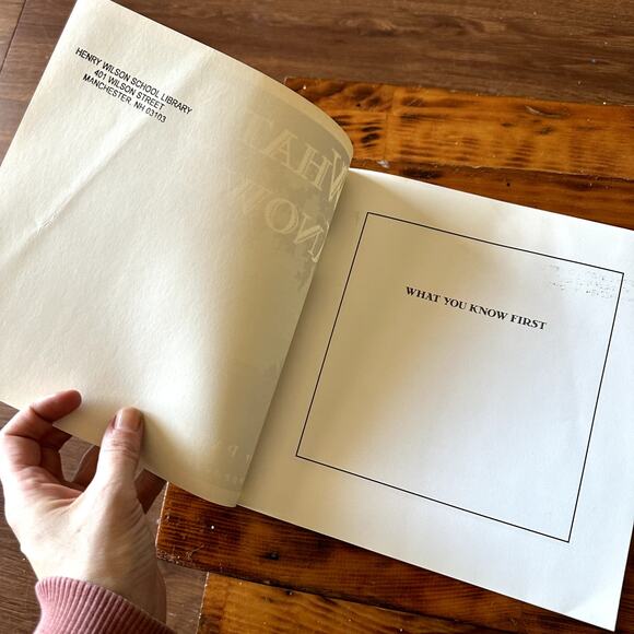 Vintage 1995 What You Know First Paperback Book - Picture 2 of 9